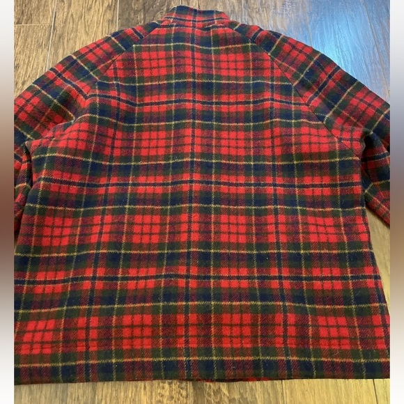 Vintage Pendleton Red Plaid Wool Full Zip Jacket - Picture 10 of 10